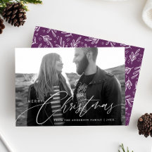 Frohe Weihnachten Kalligrafie-Script-Overlay-Foto