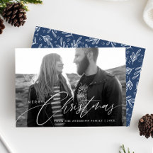 Frohe Weihnachten Kalligrafie-Script-Overlay-Foto