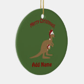 Frohe Weihnachten Kangaroos Keramikornament (Rechts)