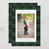 Frohe Weihnachten Kariert | FÜGEN SIE IHR FAMILIEN (Vorne/Hinten)