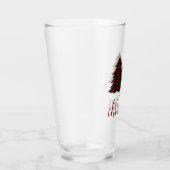 Frohe Weihnachten Karierte Muster Weihnachtsbaum Glas (Rechts)