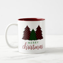 Frohe Weihnachten Karierte Muster Weihnachtsbaum