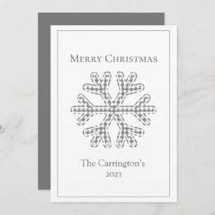 Frohe Weihnachten Karierte Snowflake Moderne