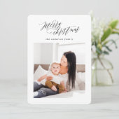 Frohe Weihnachten karierte Weihnachts-Weihnachtsfe (Stehend Vorderseite)