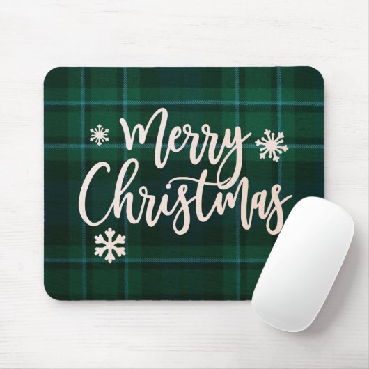 Frohe Weihnachten karierten Mousepad (Mit Mouse)