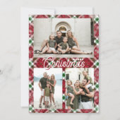 Frohe Weihnachten Karo 3 Foto Collage (Vorderseite)