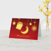 Frohe Weihnachten Karte (Gelbe Blume)