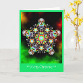 Frohe Weihnachten Karte (Gelbe Blume)