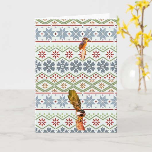 Frohe Weihnachten! Karte (Gelbe Blume)