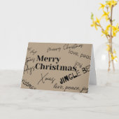 Frohe Weihnachten Karte (Gelbe Blume)