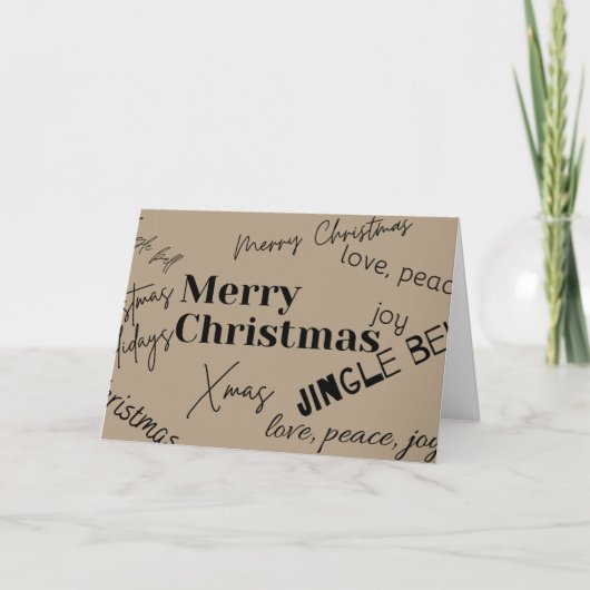 Frohe Weihnachten Karte (Vorderseite)