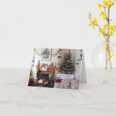 Frohe Weihnachten. Karte (Gelbe Blume)