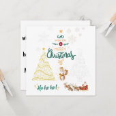 Frohe Weihnachten Karte (Vorderseite/Rückseite Beispiel)