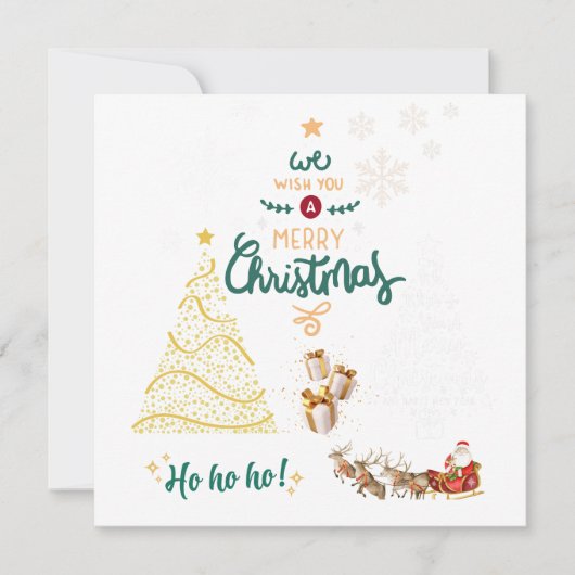 Frohe Weihnachten Karte (Vorderseite)