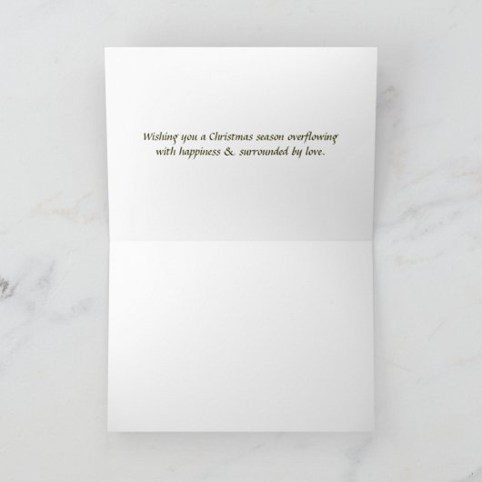 Frohe Weihnachten - Karte (Innenseite)