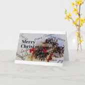 Frohe Weihnachten Karte (Gelbe Blume)