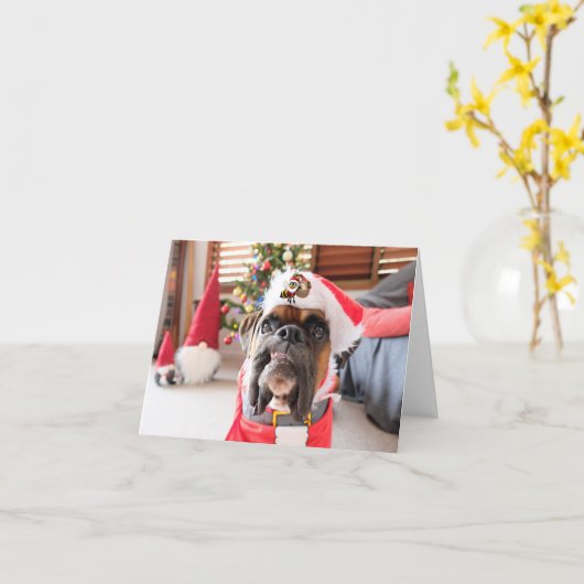 Frohe Weihnachten. Karte (Gelbe Blume)