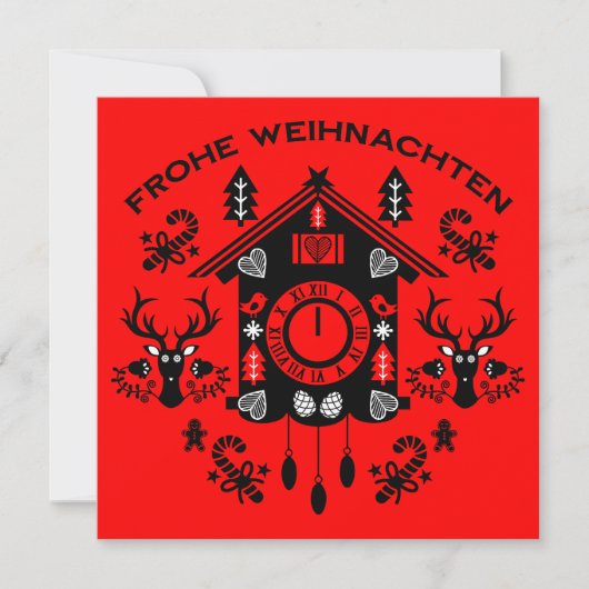 Frohe Weihnachten Karte (Vorderseite)