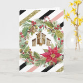 Frohe Weihnachten! Karte (Gelbe Blume)