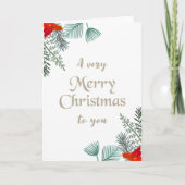 Frohe Weihnachten Karte (Vorderseite)