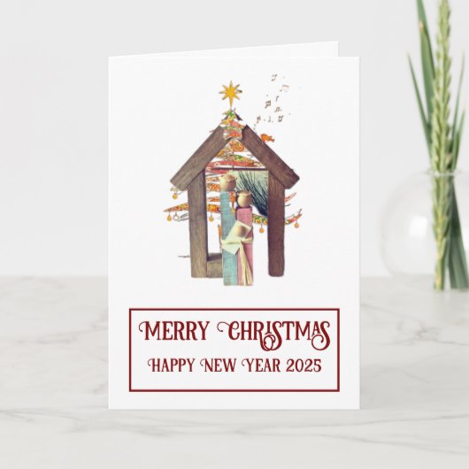 Frohe Weihnachten! Karte (Vorderseite)