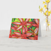 Frohe Weihnachten! Karte (Gelbe Blume)