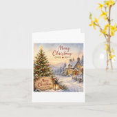 Frohe Weihnachten Karte (Gelbe Blume)