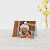 Frohe Weihnachten. Karte (Gelbe Blume)