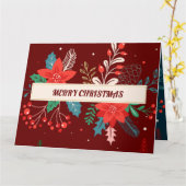 Frohe Weihnachten Karte (Gelbe Blume)