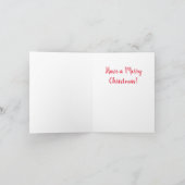 Frohe Weihnachten! Karte (Innenseite)