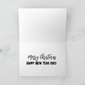 Frohe Weihnachten! Karte (Innenseite)