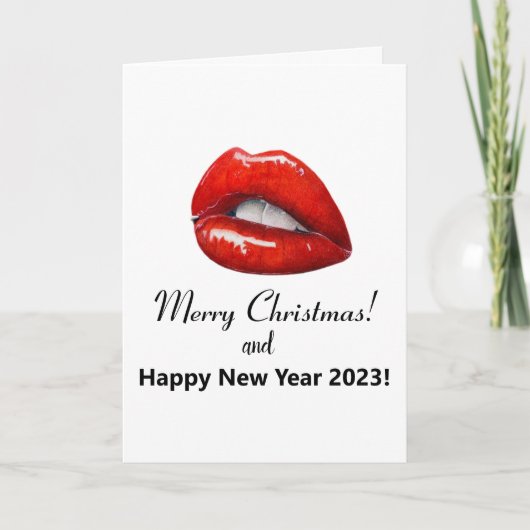 Frohe Weihnachten! Karte (Vorderseite)