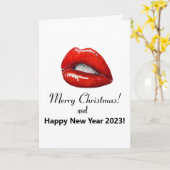 Frohe Weihnachten! Karte (Gelbe Blume)