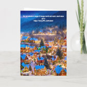 Frohe Weihnachten. Karte (Rückseite)