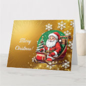 Frohe Weihnachten! Karte (Vorderseite)