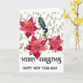 Frohe Weihnachten! Karte (Gelbe Blume)