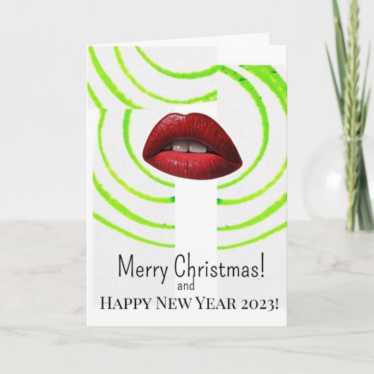 Frohe Weihnachten! Karte (Vorderseite)