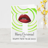 Frohe Weihnachten! Karte (Gelbe Blume)