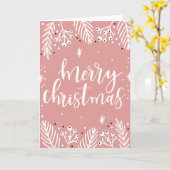 Frohe Weihnachten Karte (Gelbe Blume)