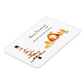 Frohe Weihnachten! Karte Magnet (Linke Seite)