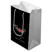 Frohe Weihnachten! Karte Mittlere Geschenktüte (Vorderseite Schrägansicht)