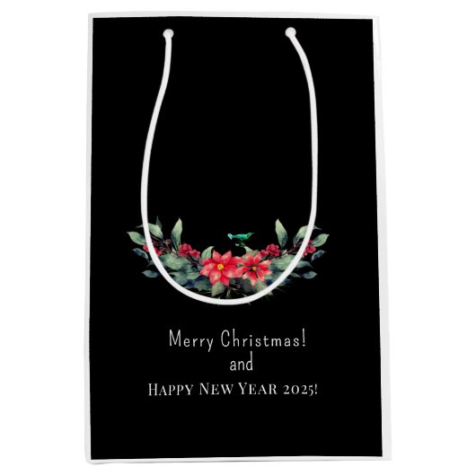 Frohe Weihnachten! Karte Mittlere Geschenktüte (Vorderseite)