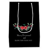 Frohe Weihnachten! Karte Mittlere Geschenktüte (Rückseite)