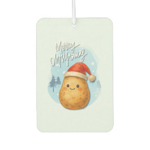 Frohe Weihnachten Kartoffel Autolufterfrischer