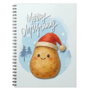 Frohe Weihnachten Kartoffel Notizblock