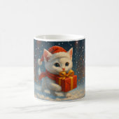 Frohe Weihnachten - Kätzchen - Geschenk Tasse (Mittel)