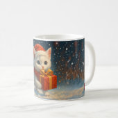 Frohe Weihnachten - Kätzchen - Geschenk - Tasse (VorderseiteRechts)