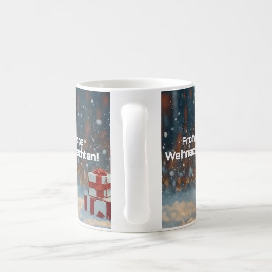 Frohe Weihnachten - Kätzchen-Geschenktasse Kaffeetasse (Henkel)