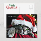Frohe Weihnachten Katze (Vorne/Hinten)