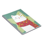 Frohe Weihnachten: Katze Illustration Notizblock (Rechte Seite)